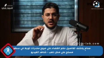 محامٍ يكشف تفاصيل حكم القضاء على مروج مخدرات تورط في سطو مسلح على محل ذهب – شاهد الفيديو